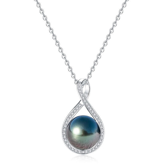 Pendentif Perle de Tahiti Argent Infini