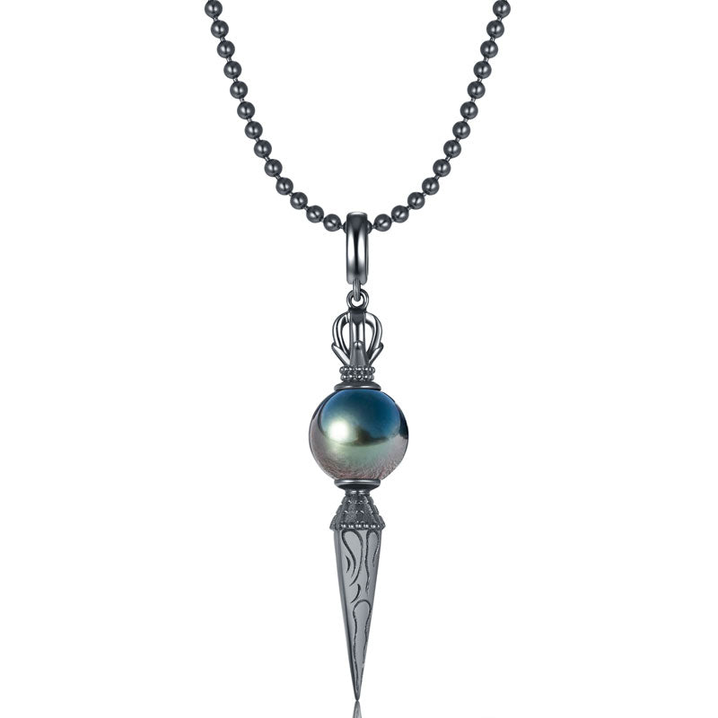 Pendentif Perle de Tahiti Argent 925 Noir