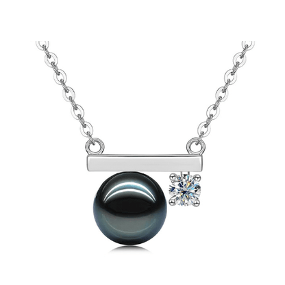 Pendentif Perle de Tahiti Argent 925 et Moissanite