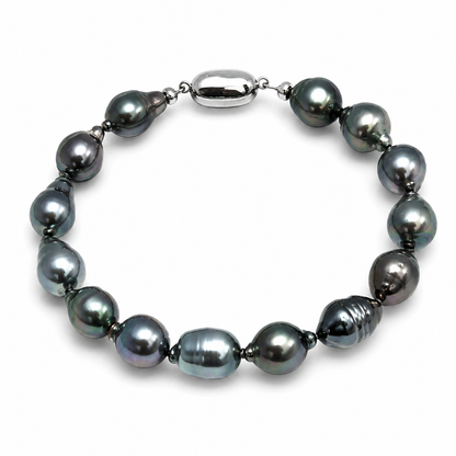 Bracelet Perles de Tahiti Baroques Argent
