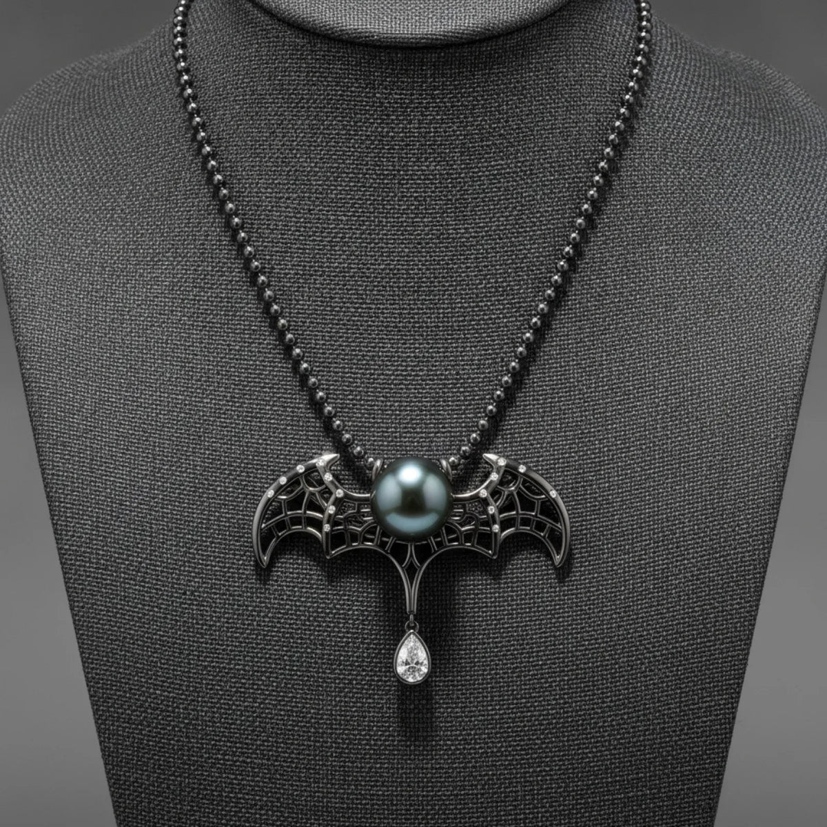 Pendentif Chauve-Souris Perle de Tahiti Argent 925