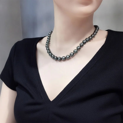 Collier Perle de Tahiti Vert Profond Manutea