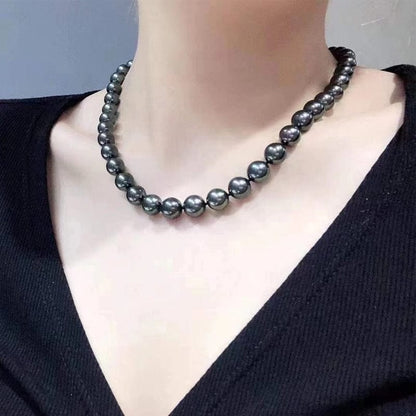 Collier Perle de Tahiti Vert Profond Manutea