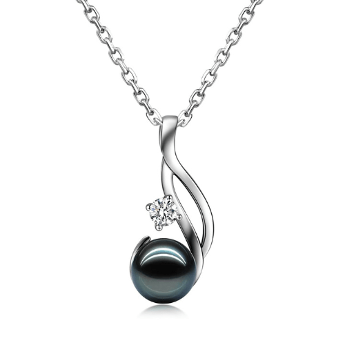 Pendentif Perle de Tahiti Titaua Or Blanc & Diamant