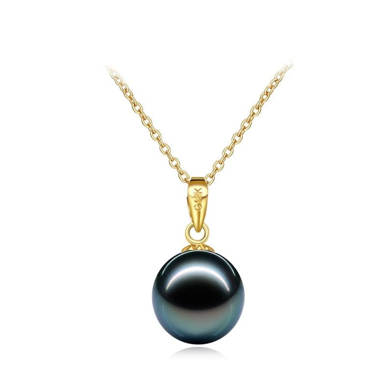 Pendentif Perle de Tahiti Vaihere Or Jaune 18K