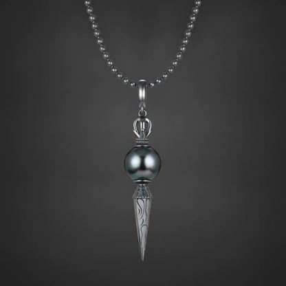 Pendentif Perle de Tahiti Argent 925 Noir
