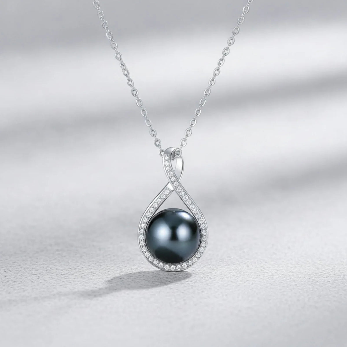 Pendentif Perle de Tahiti Argent Infini