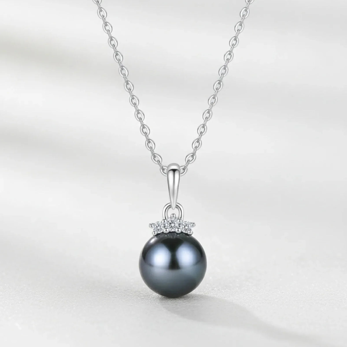 Pendentif Perle de Tahiti Couronnée Argent 925
